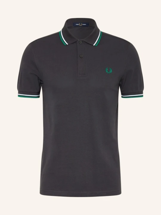 Zdjęcie produktu Fred Perry Koszulka Polo Z Pikowanym Wzorem grau szary