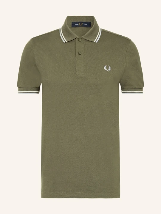 Zdjęcie produktu Fred Perry Koszulka Polo Z Pikowanym Wzorem gruen