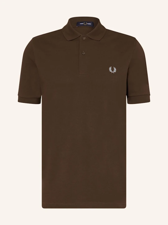 Zdjęcie produktu Fred Perry Koszulka Polo Z Pikowanym Wzorem Regular Fit braun CIEMNOBRĄZOWY