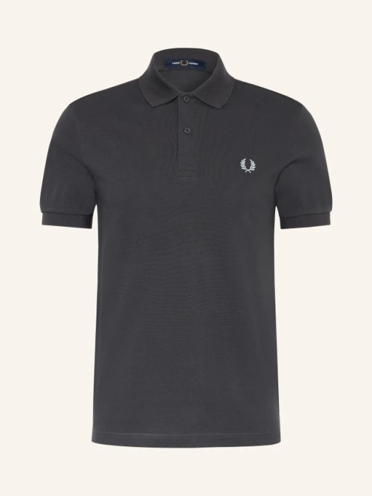 Zdjęcie produktu Fred Perry Koszulka Polo Z Pikowanym Wzorem Regular Fit grau CZIEMNOSZARY