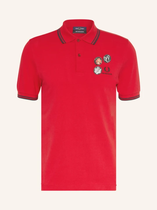 Zdjęcie produktu Fred Perry Koszulka Polo Z Pikowanym Wzorem rot