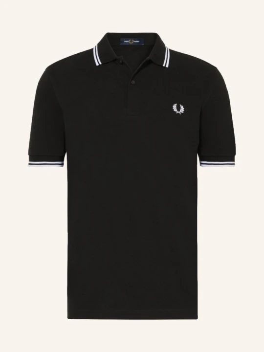 Zdjęcie produktu Fred Perry Koszulka Polo Z Pikowanym Wzorem schwarz CZARNY