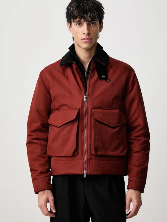 Zdjęcie produktu Fred Perry kurtka przejściowa męska pomarańczowy