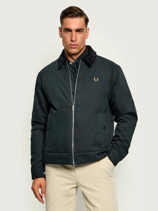 Zdjęcie produktu Fred Perry Kurtka | Regular Fit | sztruks zielony