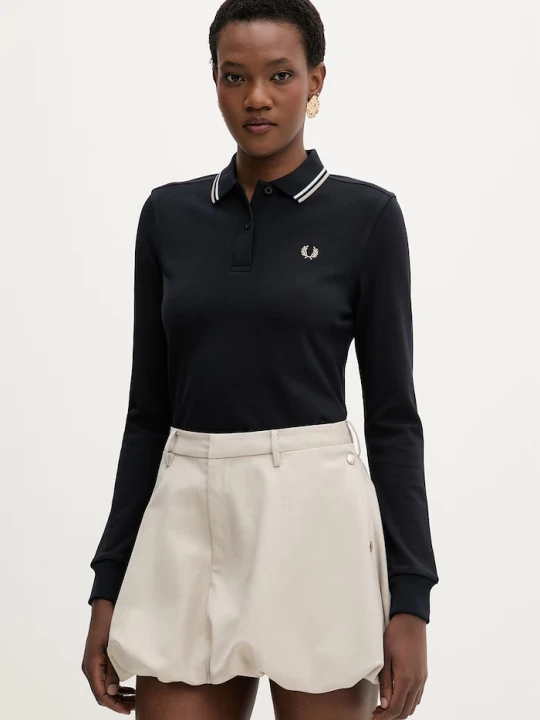 Zdjęcie produktu Fred Perry longsleeve bawełniany granatowy