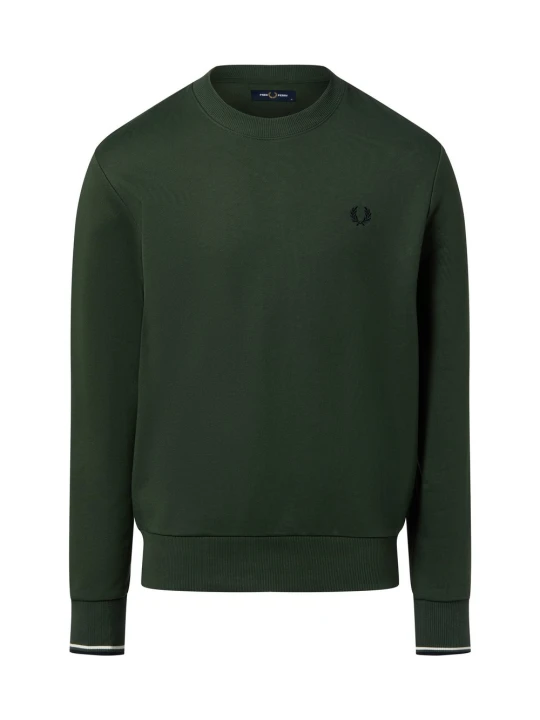 Zdjęcie produktu Fred Perry bluza nierozpinana Mężczyźni Bawełna zielony