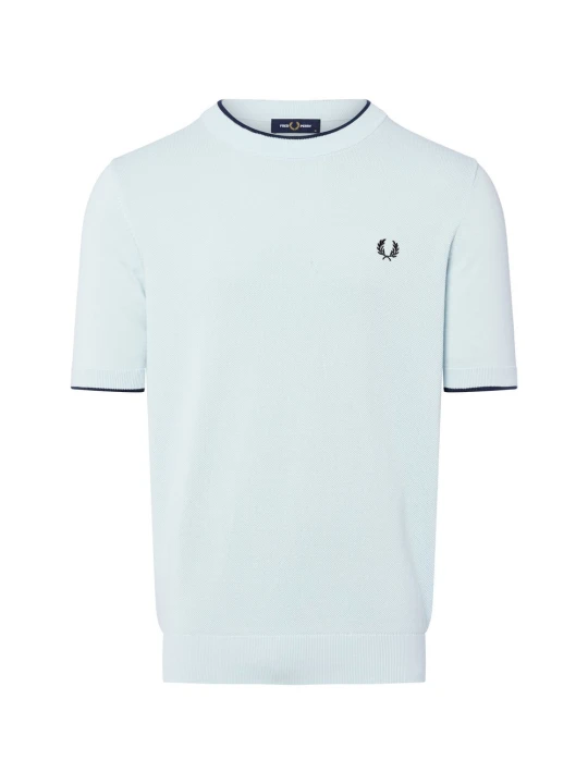 Zdjęcie produktu Fred Perry koszula z dzianiny Mężczyźni Bawełna niebieski