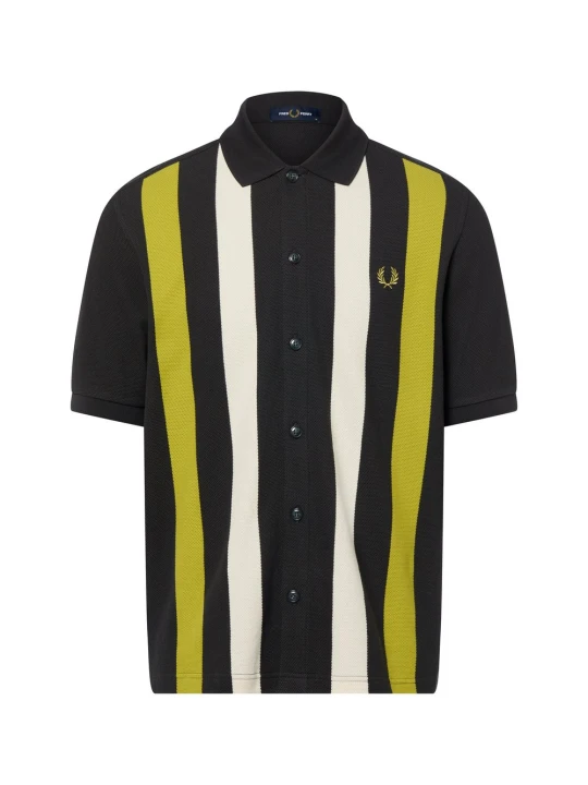 Zdjęcie produktu Fred Perry koszulka polo Mężczyźni Bawełna brązowy | zielony