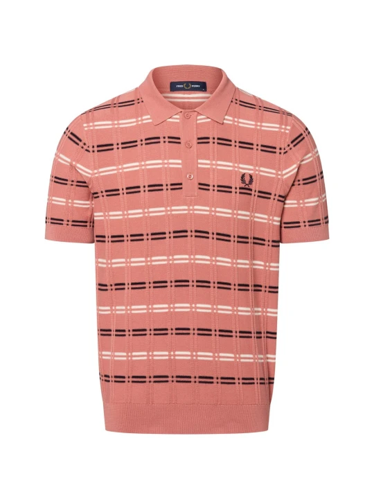 Zdjęcie produktu Fred Perry koszulka polo Mężczyźni Bawełna różowy | wielokolorowy