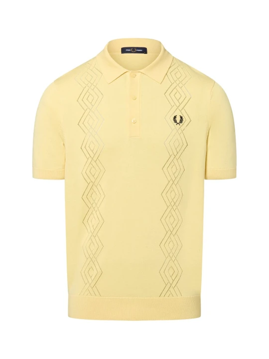 Zdjęcie produktu Fred Perry koszulka polo Mężczyźni Bawełna żółty