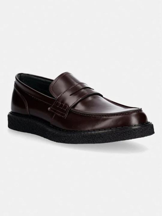 Zdjęcie produktu Fred Perry mokasyny skórzane bordowy