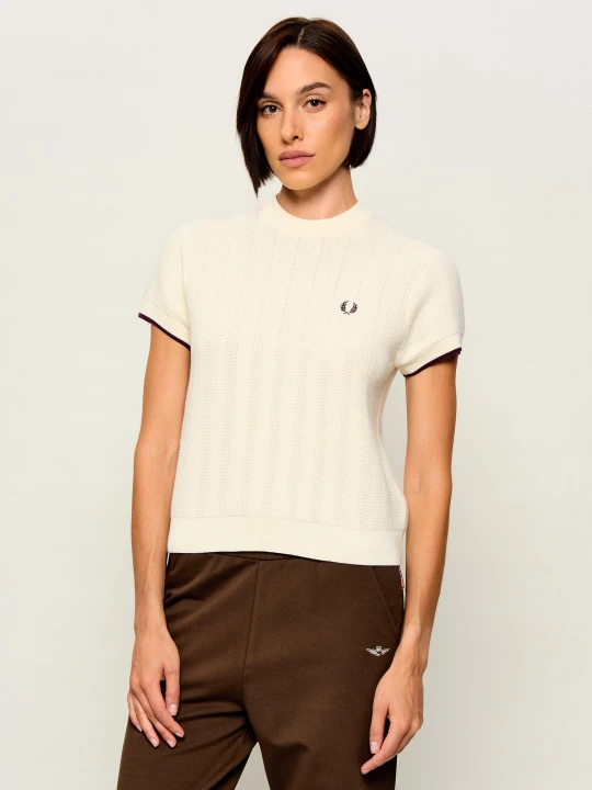 Zdjęcie produktu Fred Perry Półgolf | Regular Fit kremowy