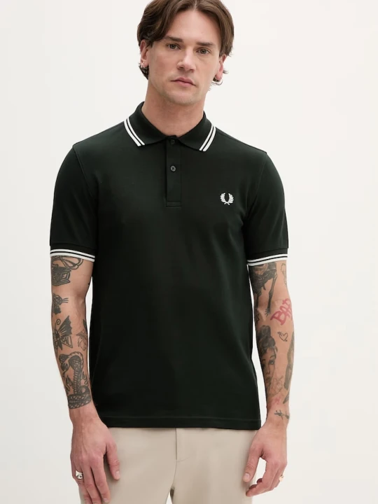 Zdjęcie produktu Fred Perry polo bawełniane zielony