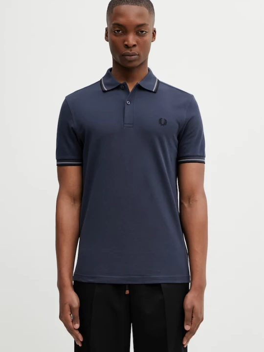 Zdjęcie produktu Fred Perry polo bawełniane granatowy