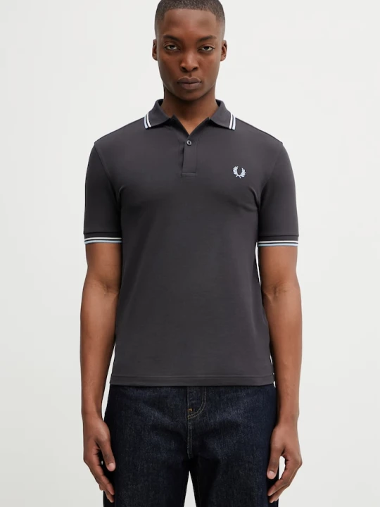 Zdjęcie produktu Fred Perry polo bawełniane szary