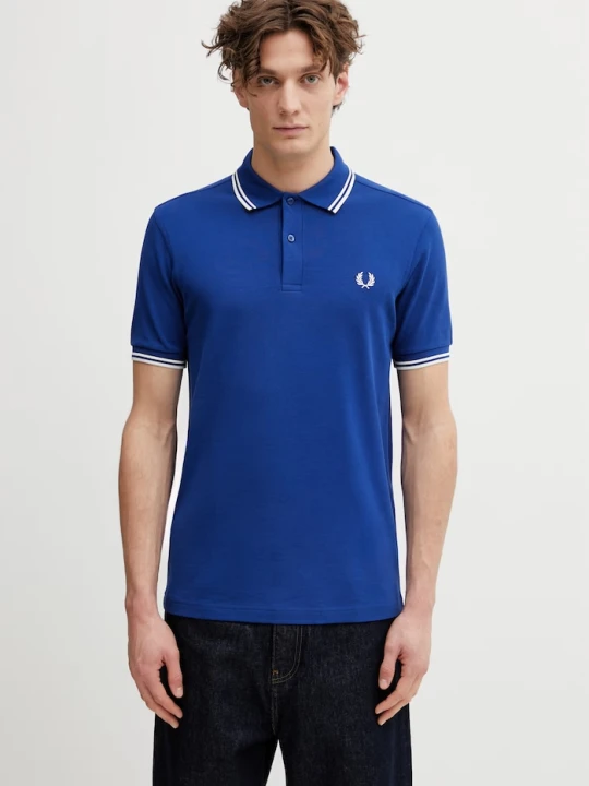 Zdjęcie produktu Fred Perry polo bawełniane niebieski