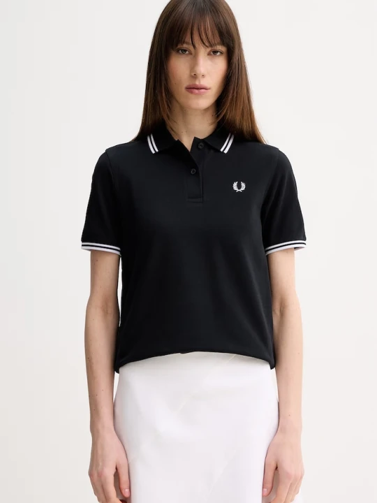 Zdjęcie produktu Fred Perry polo damskie bawełniane czarny