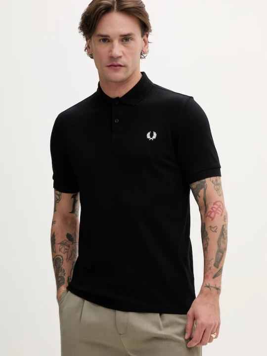 Zdjęcie produktu Fred Perry polo bawełniane Plain Fred Perry Shirt czarny