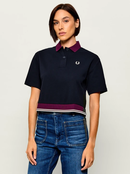 Zdjęcie produktu Fred Perry Polo | Cropped Fit granatowy