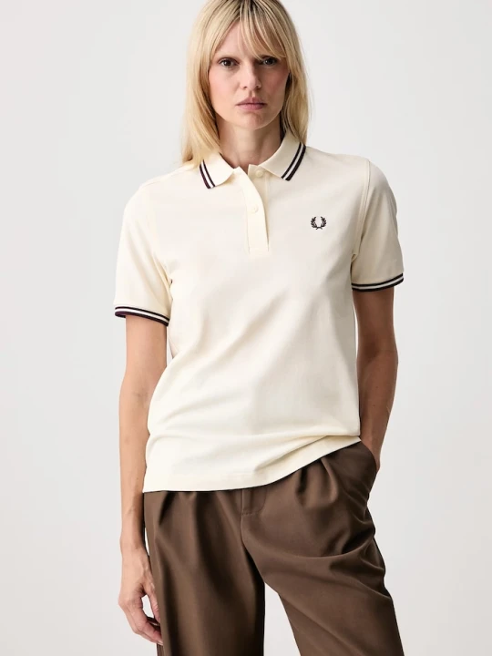 Zdjęcie produktu Fred Perry polo damskie bawełniane beżowy