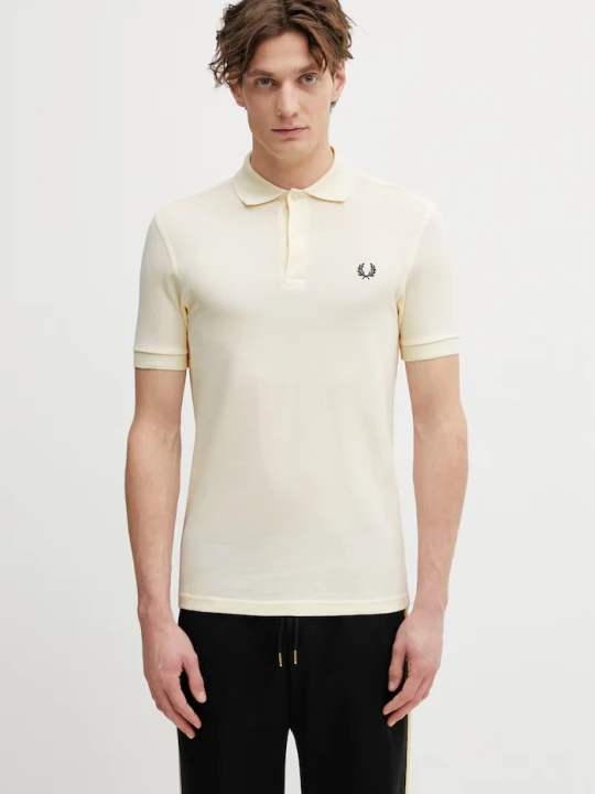 Zdjęcie produktu Fred Perry polo męskie bawełniane beżowy