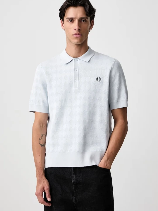 Zdjęcie produktu Fred Perry polo męskie bawełniane niebieski