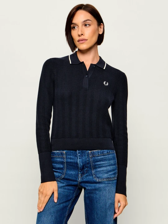 Zdjęcie produktu Fred Perry Sweter | Regular Fit granatowy