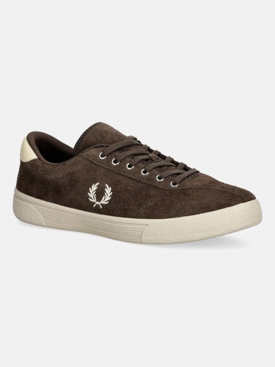 Zdjęcie produktu Fred Perry sneakersy męskie zamszowe brązowy