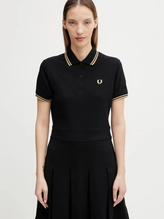 Zdjęcie produktu Fred Perry sukienka bawełniana czarny