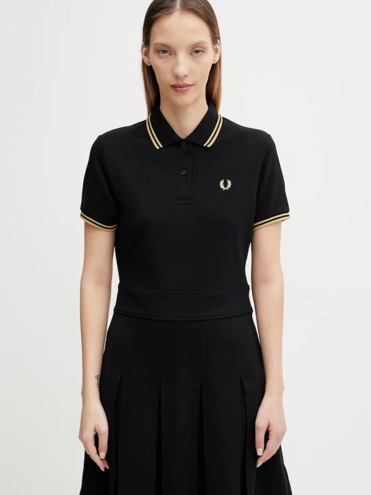 Zdjęcie produktu Fred Perry sukienka gładka bawełniana