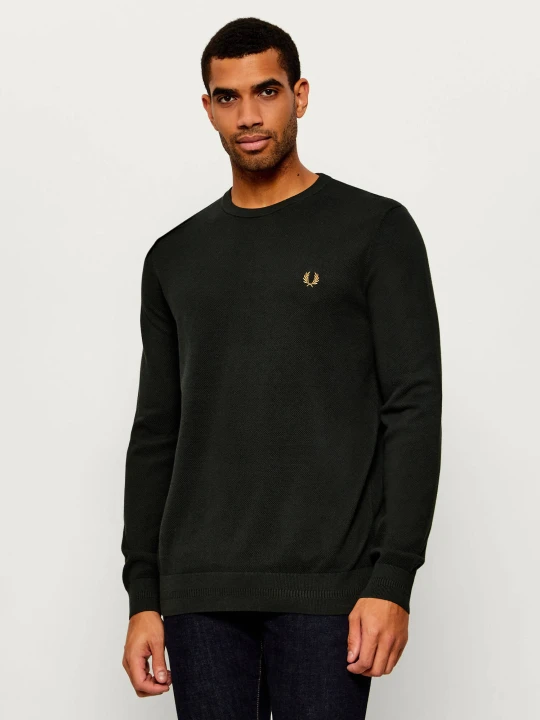 Zdjęcie produktu Fred Perry Sweter | Regular Fit butelkowa zieleń