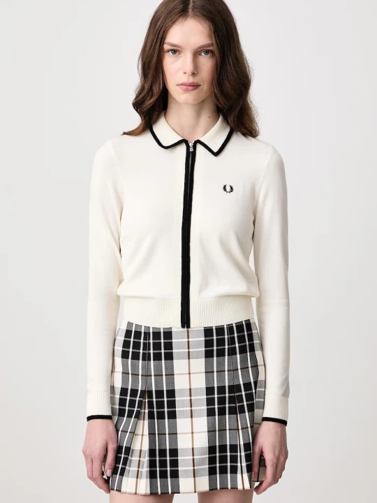 Zdjęcie produktu Fred Perry sweter rozpinany z wełną damski