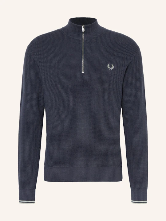 Zdjęcie produktu Fred Perry Sweter Typu Troyer blau GRANATOWY