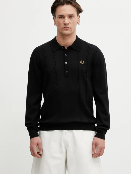 Zdjęcie produktu Fred Perry sweter z dodatkiem wełny męski
