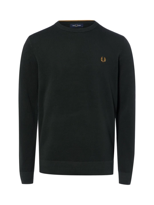 Zdjęcie produktu Fred Perry sweter z dzianiny Mężczyźni Bawełna zielony