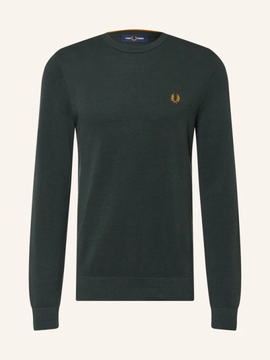 Zdjęcie produktu Fred Perry Sweter Z Piki gruen CIEMNOZIELONY