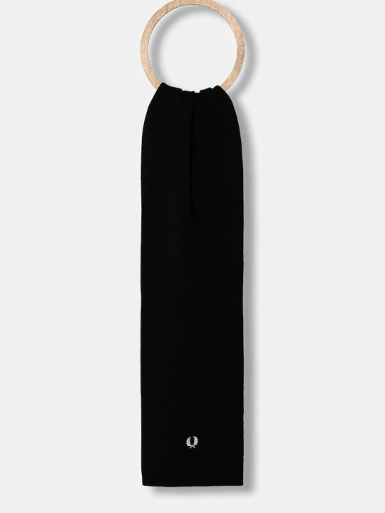 Zdjęcie produktu Fred Perry szalik z dodatkiem wełny czarny