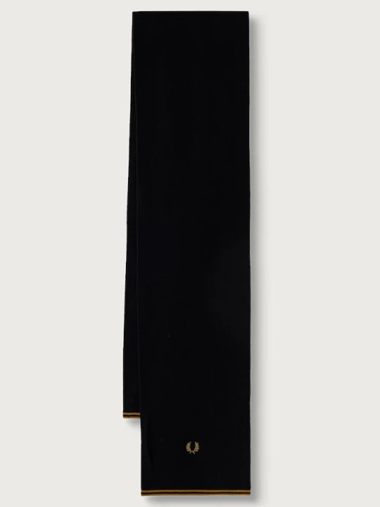 Zdjęcie produktu Fred Perry szalik z wełną czarny