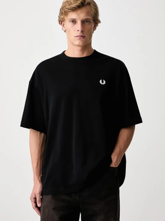 Zdjęcie produktu Fred Perry T-shirt basic męski bawełniany czarny