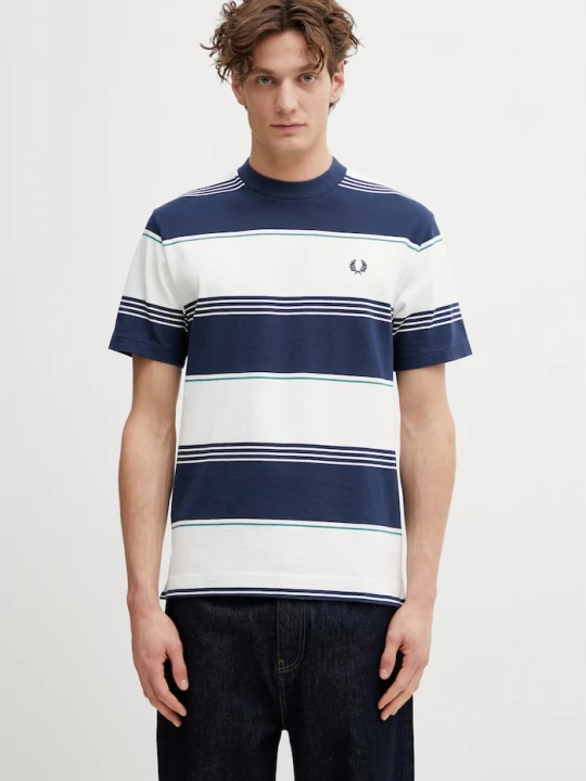 Zdjęcie produktu Fred Perry t-shirt bawełniany granatowy