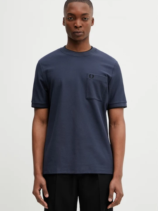 Zdjęcie produktu Fred Perry t-shirt bawełniany granatowy