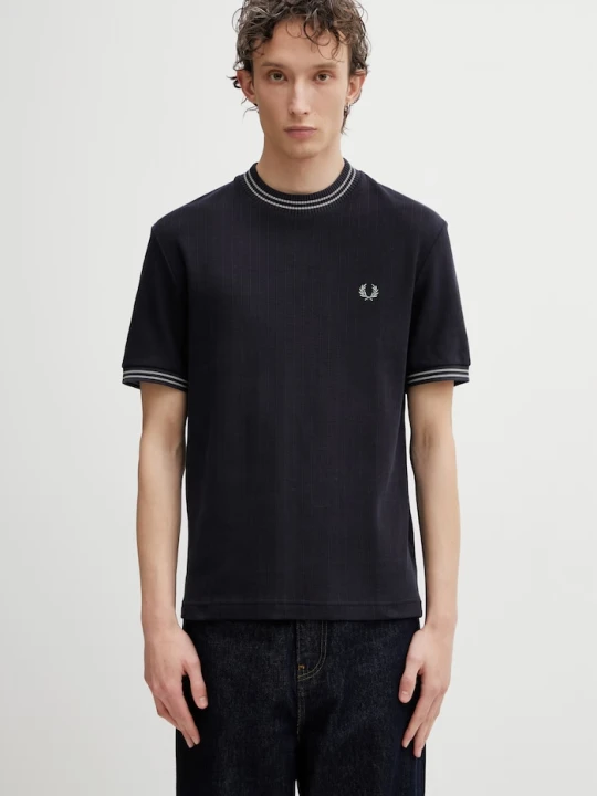 Zdjęcie produktu Fred Perry t-shirt bawełniany granatowy
