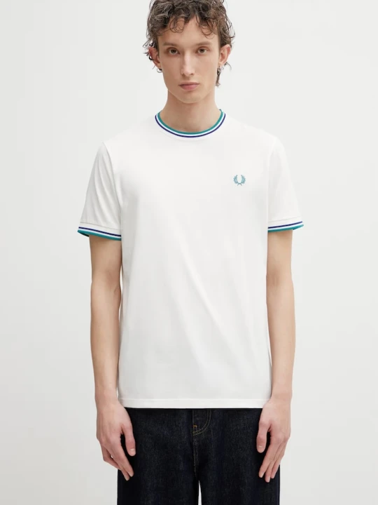 Zdjęcie produktu Fred Perry t-shirt męski bawełniany biały