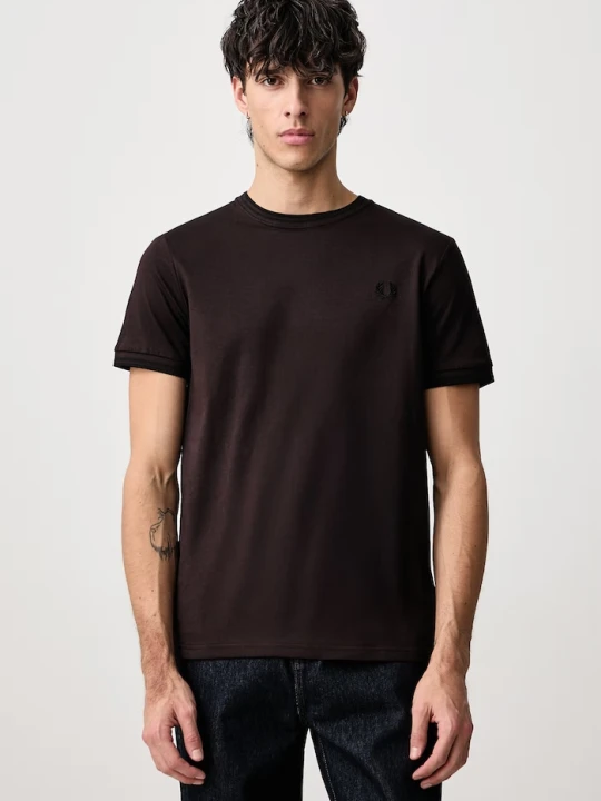 Zdjęcie produktu Fred Perry T-shirt męski bawełniany brązowy