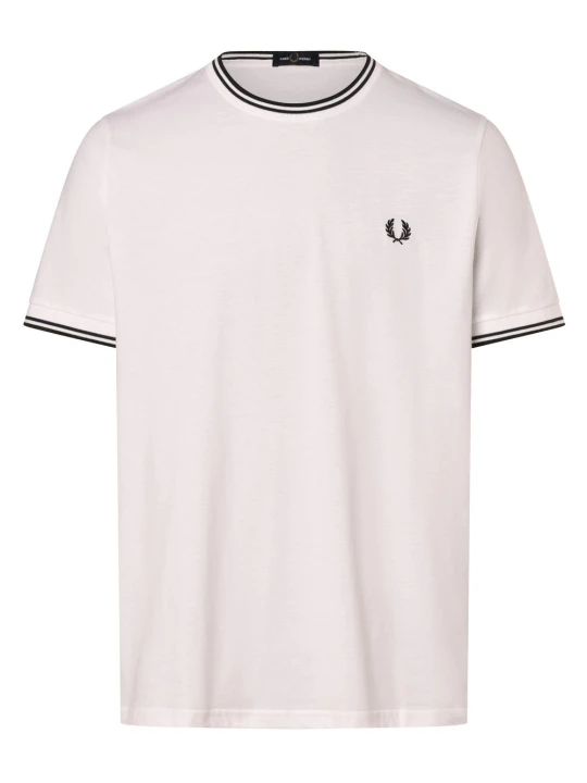 Zdjęcie produktu Fred Perry T-shirt Mężczyźni Bawełna biały
