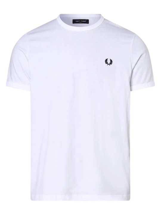 Zdjęcie produktu Fred Perry T-shirt Mężczyźni Bawełna biały
