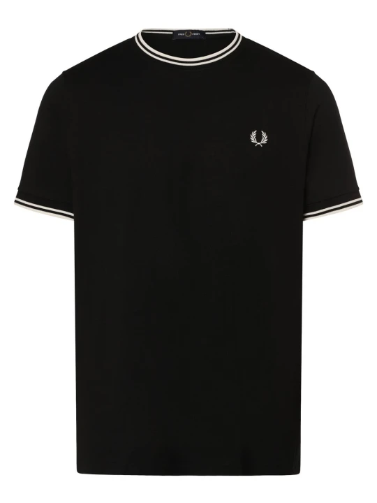Zdjęcie produktu Fred Perry T-shirt Mężczyźni Bawełna czarny