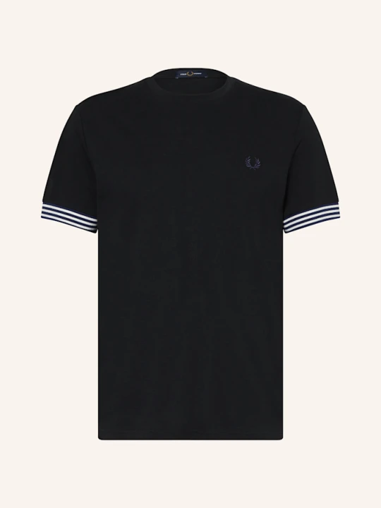 Zdjęcie produktu Fred Perry T-Shirt Z Materiału Pika schwarz CZARNY