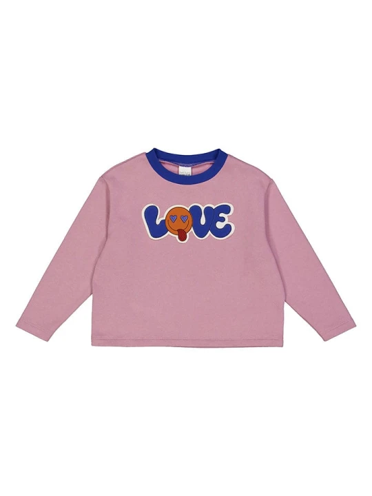 Zdjęcie produktu Fred´s World by GREEN COTTON Bluza "Heart" w kolorze jasnoróżowym rozmiar: 122 Fred's World By GREEN COTTON