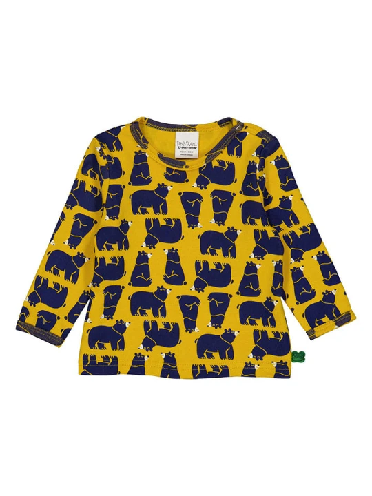 Zdjęcie produktu Fred´s World by GREEN COTTON Koszulka "Bear" w kolorze żółtym rozmiar: 86 Fred's World By GREEN COTTON